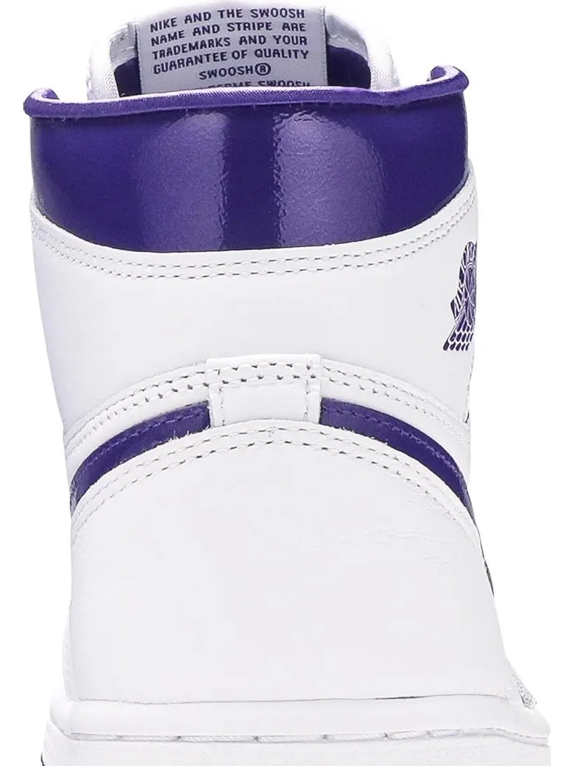 Кроссовки Air Jordan 1 Retro High OG PS Court Purple — изображение 7 из 8, белый