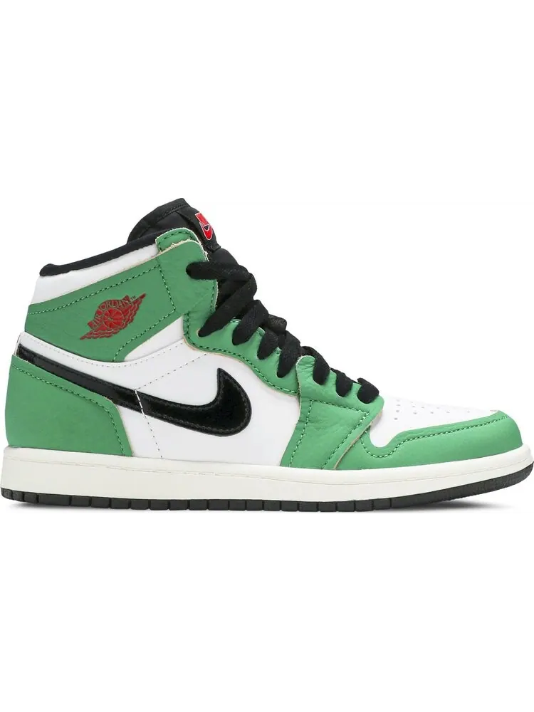 Кроссовки Air Jordan 1 Retro High OG PS Lucky Green — изображение 1 из 8, зеленый