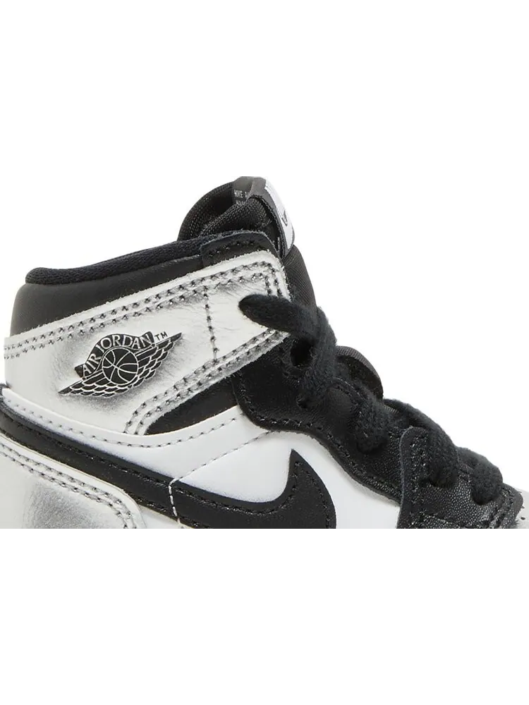 Кроссовки Air Jordan 1 Retro High OG TD Silver Toe — изображение 2 из 8, серебряный