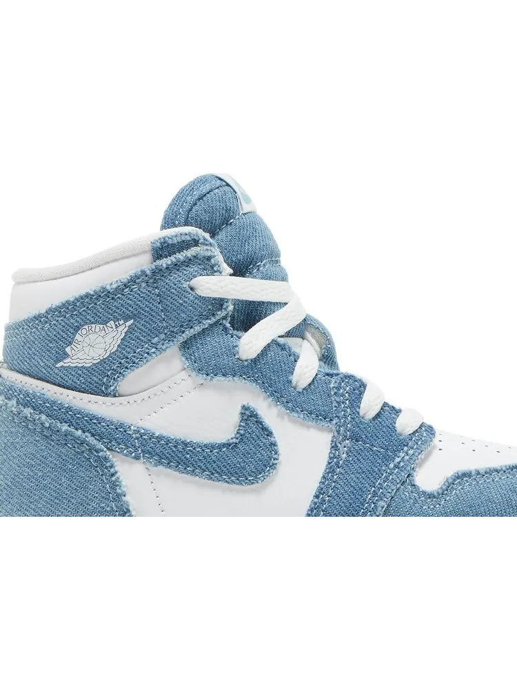 Кроссовки Air Jordan 1 Retro High OG TD Denim — изображение 2 из 8, белый