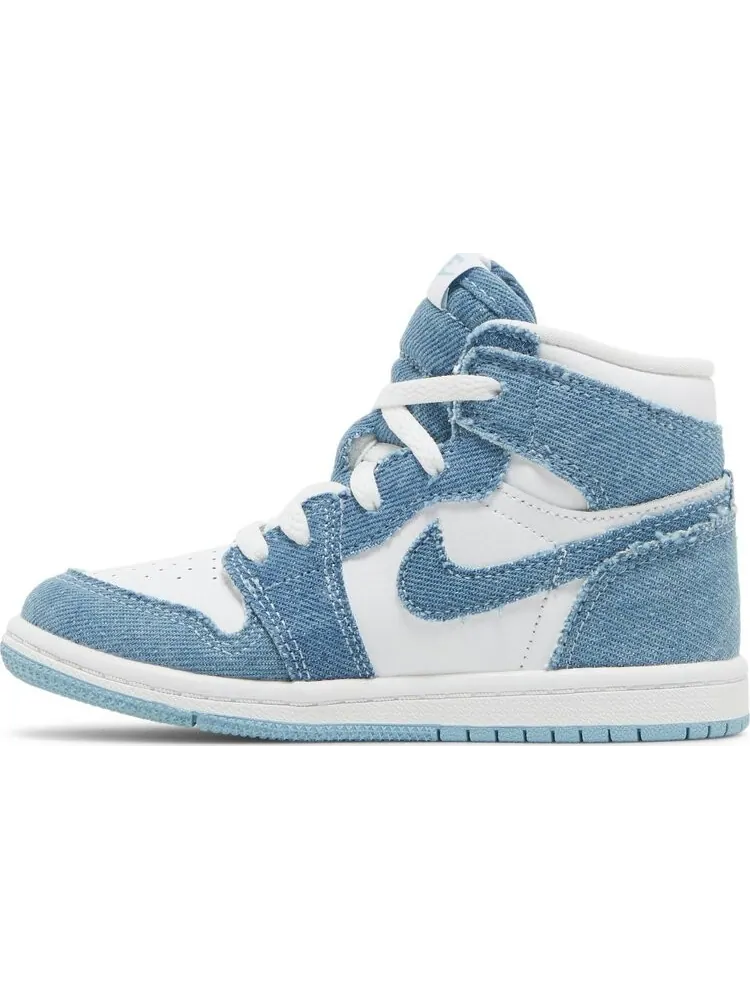 Кроссовки Air Jordan 1 Retro High OG TD Denim — изображение 3 из 8, белый