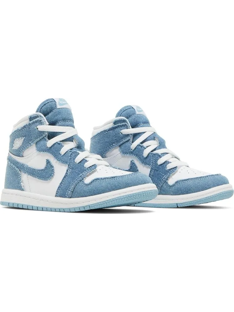 Кроссовки Air Jordan 1 Retro High OG TD Denim — изображение 8 из 8, белый
