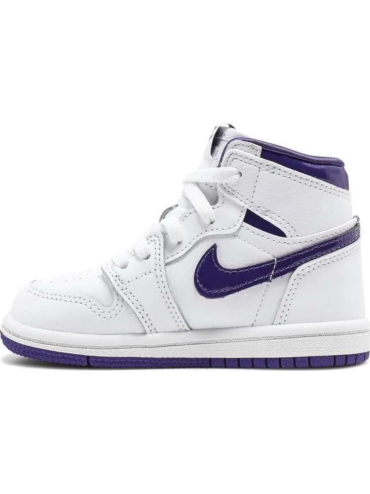 Кроссовки Air Jordan 1 Retro High OG TD Court Purple — изображение 3 из 8, белый