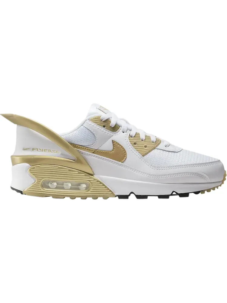 Кроссовки Nike Air Max 90 FlyEase 'Metallic Gold' — изображение 1 из 1, белый