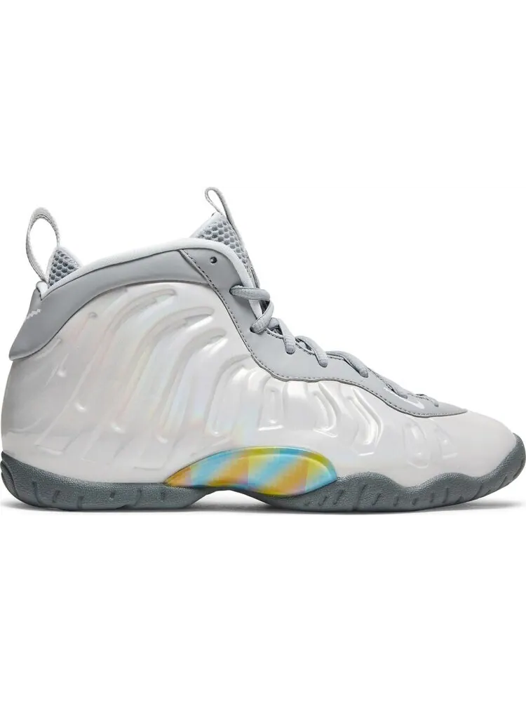 Кроссовки Nike Little Posite One GS 'Rainbow Pixel' — изображение 1 из 8, серый