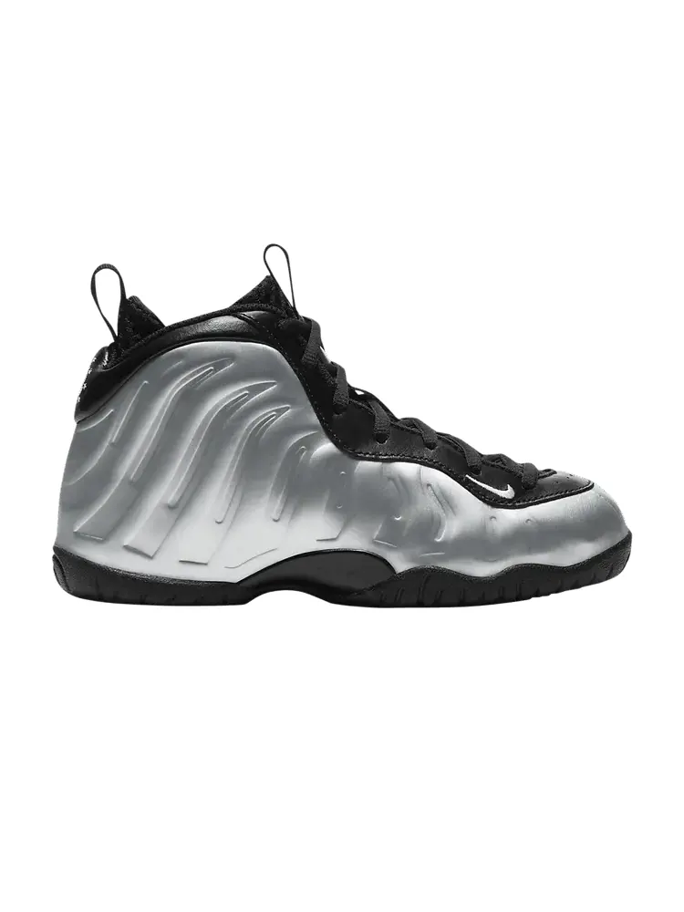 Кроссовки Nike Little Posite One PS 'Chrome' — изображение 1 из 1, черный//белый