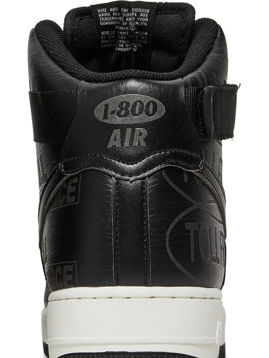 Кроссовки Nike Air Force 1 High '07 Premium 'Toll Free Pack - Black' — изображение 7 из 8, черный