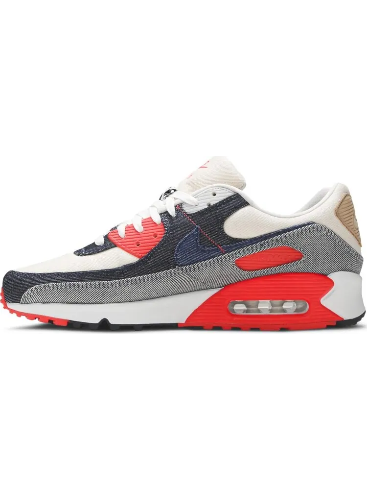 Кроссовки Nike Denham x Air Max 90 'Infrared' — изображение 3 из 8, синий
