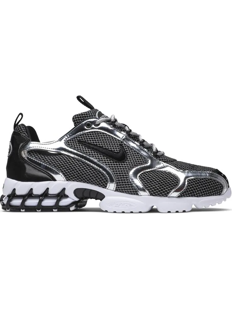 Кроссовки Nike Stussy x Air Zoom Spiridon Caged 2 'Pure Platinum' — изображение 1 из 8, черный