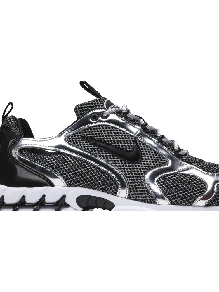 Кроссовки Nike Stussy x Air Zoom Spiridon Caged 2 'Pure Platinum' — изображение 2 из 8, черный