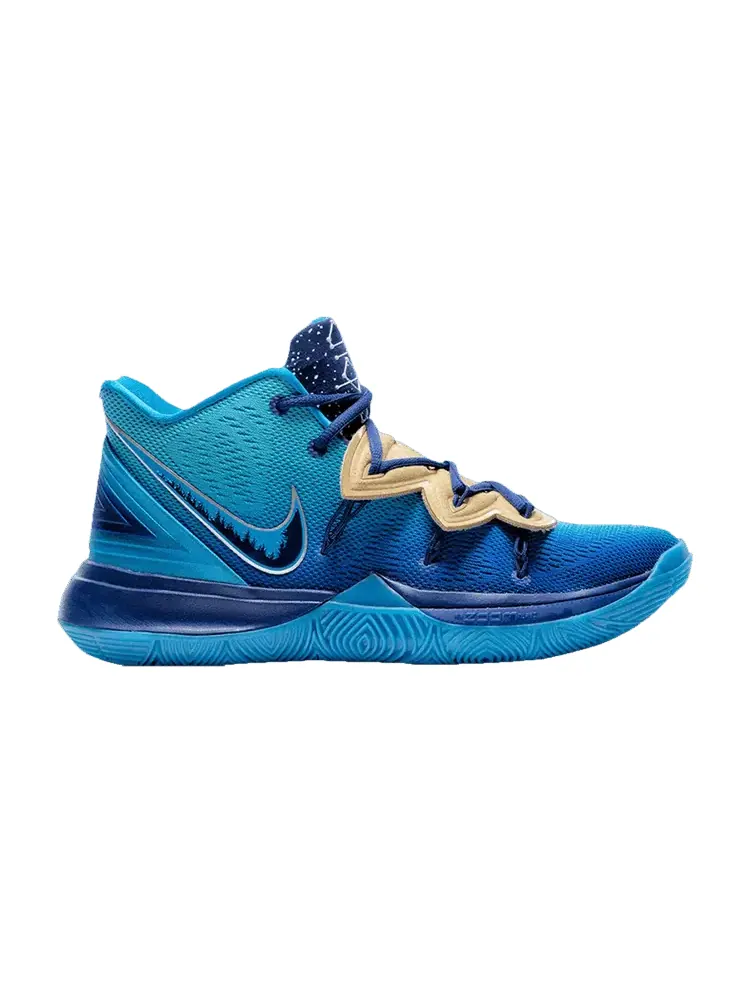 Кроссовки Nike Concepts x Kyrie 5 'Orion's Belt' Special Box — изображение 1 из 1, синий//золотистый