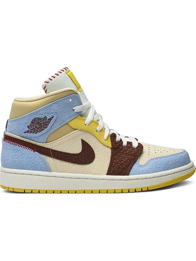 Кроссовки Maison Chateau Rouge x Air Jordan 1 Mid SE Fearless — изображение 1 из 8, мульти