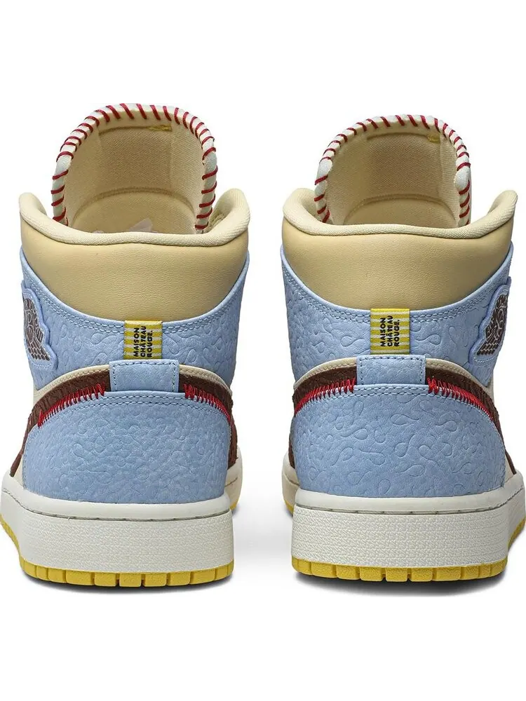 Кроссовки Maison Chateau Rouge x Air Jordan 1 Mid SE Fearless — изображение 6 из 8, мульти