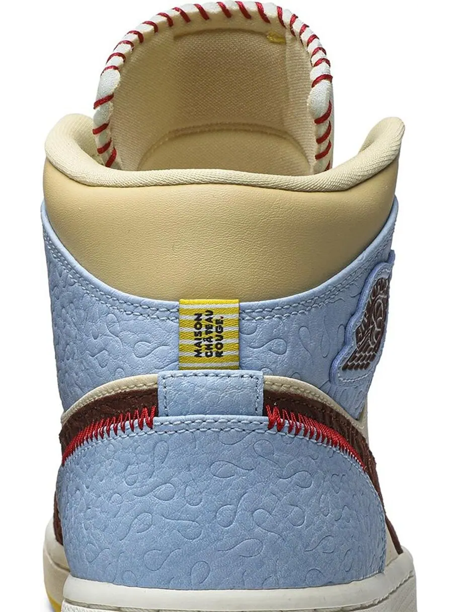 Кроссовки Maison Chateau Rouge x Air Jordan 1 Mid SE Fearless — изображение 7 из 8, мульти