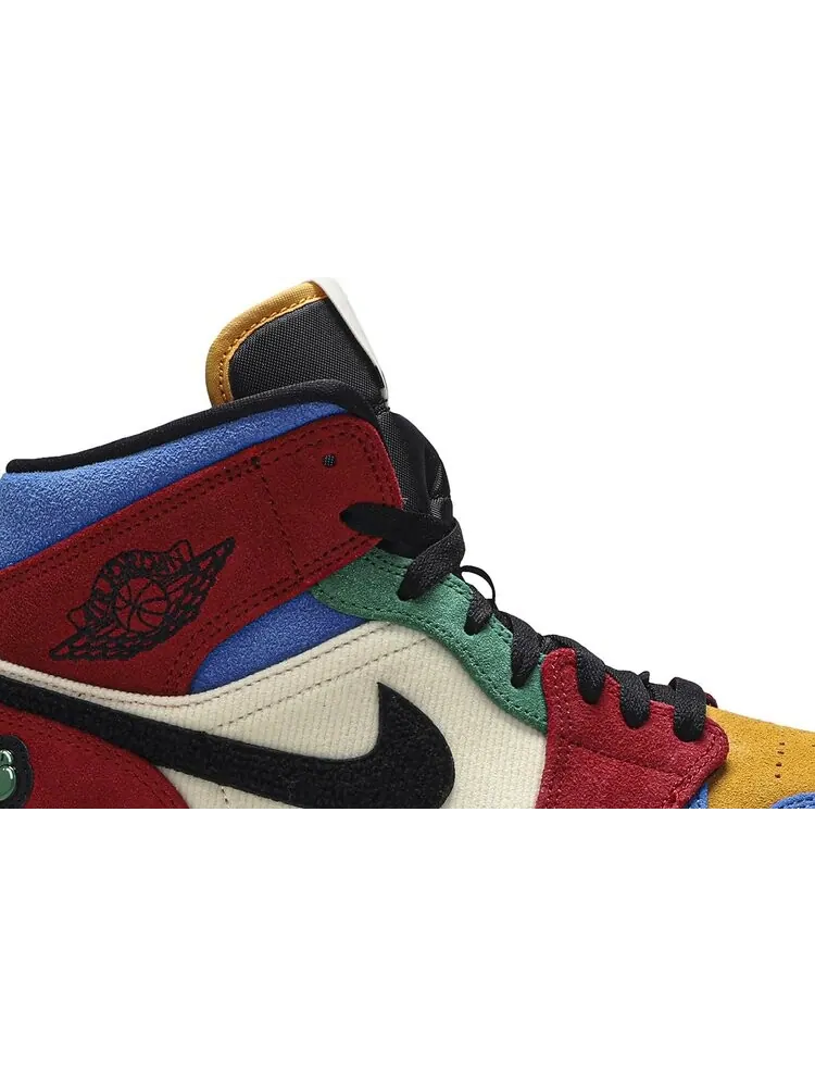 Кроссовки Blue The Great x Air Jordan 1 Mid Fearless — изображение 2 из 8, мульти