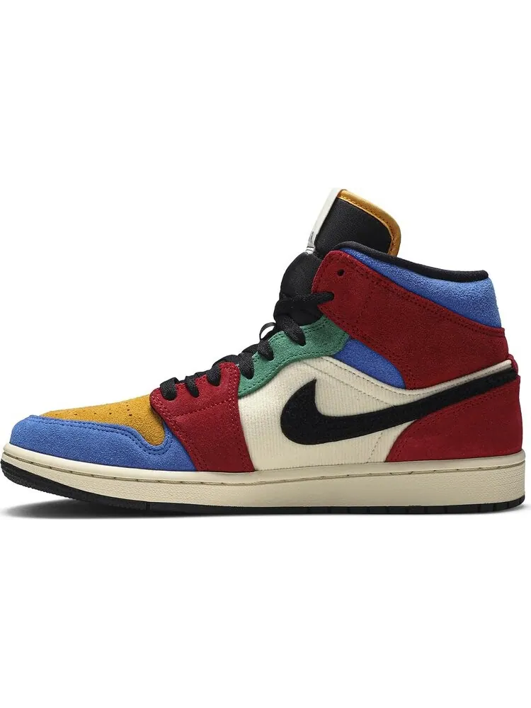 Кроссовки Blue The Great x Air Jordan 1 Mid Fearless — изображение 3 из 8, мульти