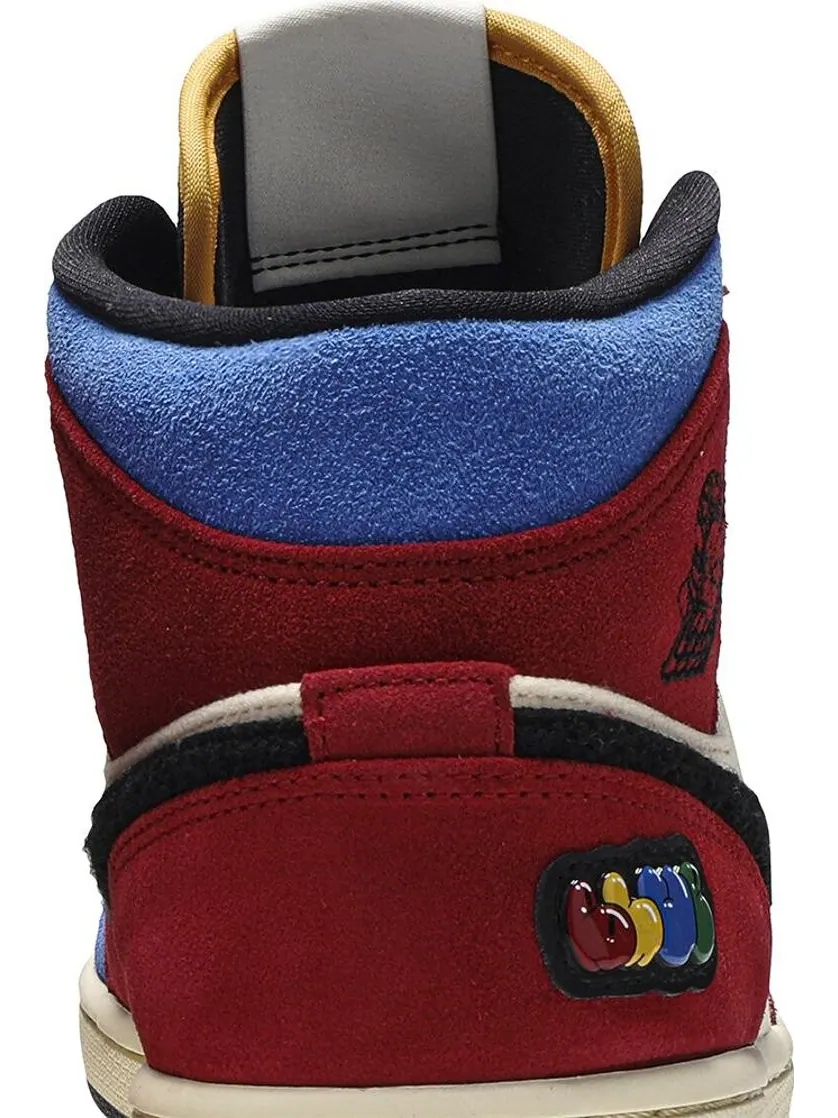 Кроссовки Blue The Great x Air Jordan 1 Mid Fearless — изображение 7 из 8, мульти