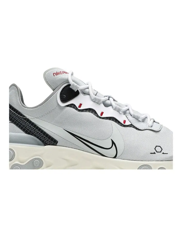 Кроссовки Nike React Element 55 'Platinum Schematic' — изображение 3 из 9, платиновый/черный//белый