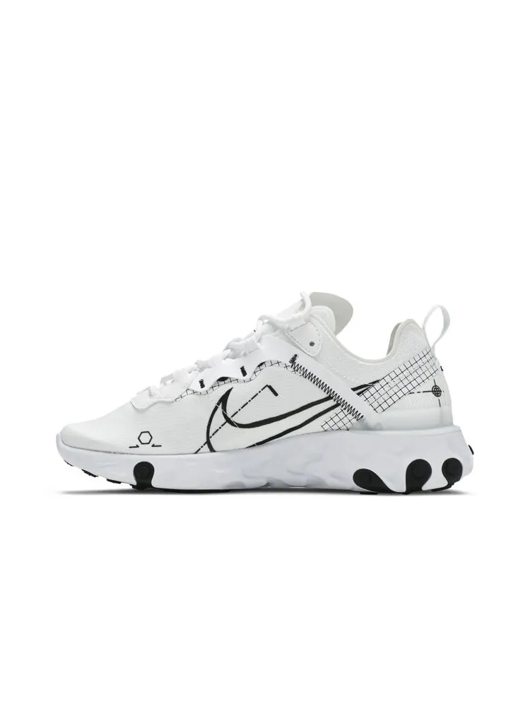 Кроссовки Nike React Element 55 — изображение 2 из 3, белый