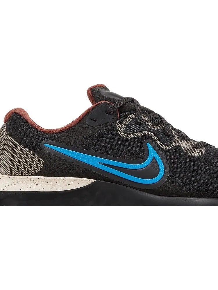 Кроссовки Nike Renew Run 2 'Black Photo Blue' — изображение 2 из 8, черный