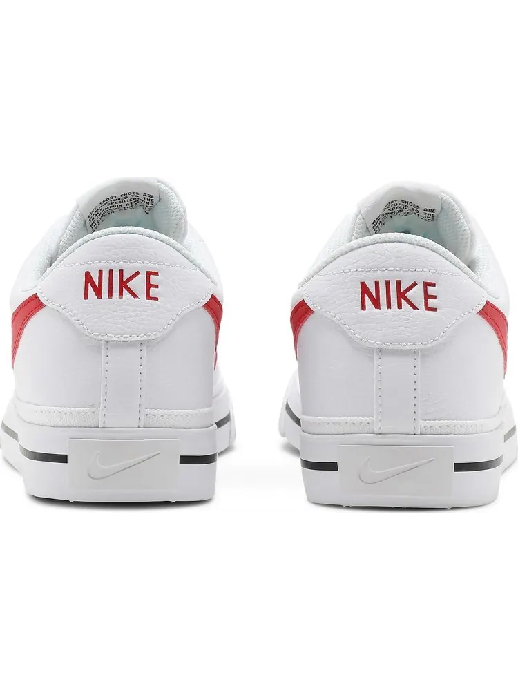 Кроссовки Nike Court Legacy 'White University Red' — изображение 6 из 8, белый