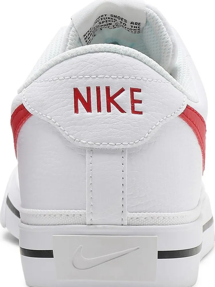 Кроссовки Nike Court Legacy 'White University Red' — изображение 7 из 8, белый