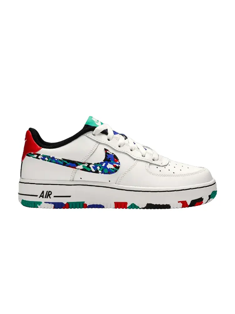 Кроссовки Nike Air Force 1 Low GS 'Crayon White Multi' — изображение 1 из 9