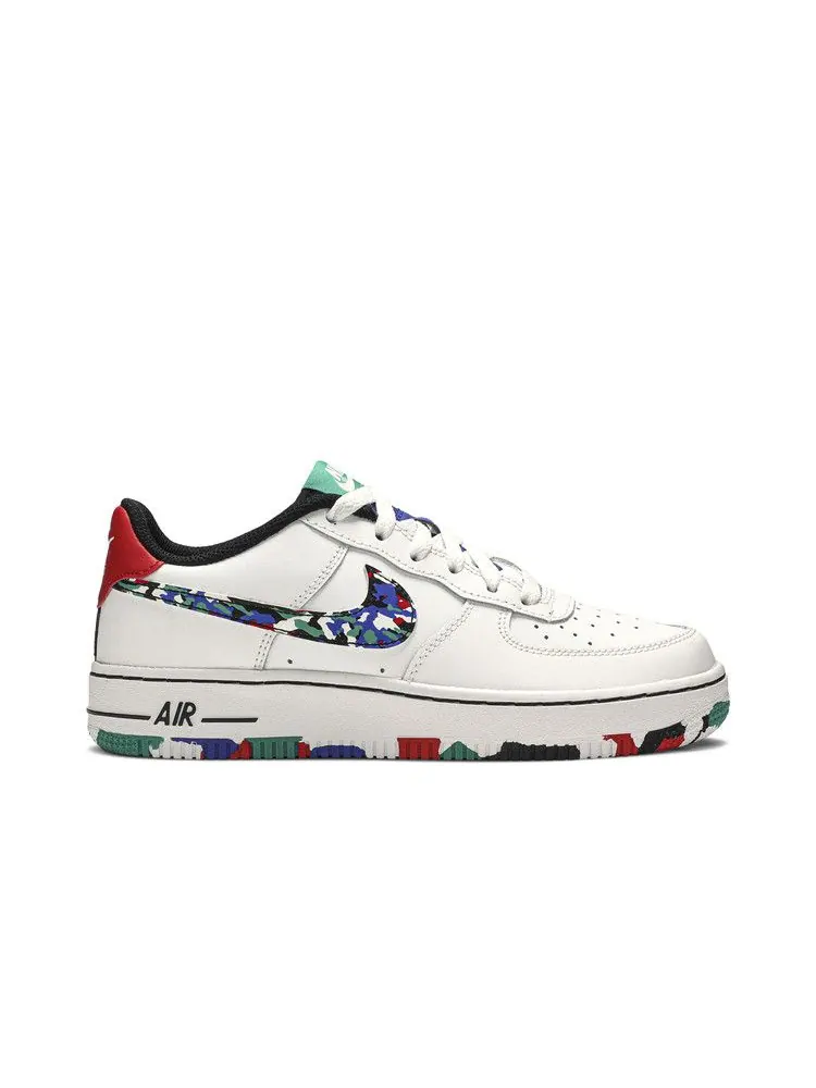 Кроссовки Nike Air Force 1 Low GS 'Crayon White Multi' — изображение 2 из 9
