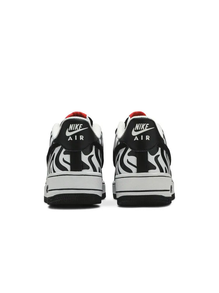Кроссовки Nike Air Force 1 Low GS 'Zebra Print' — изображение 7 из 9, белый/черный
