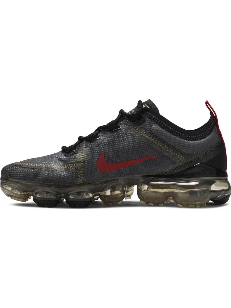 Кроссовки Nike Wmns Air VaporMax 2019 'Black Metallic Gold' — изображение 3 из 8, черный