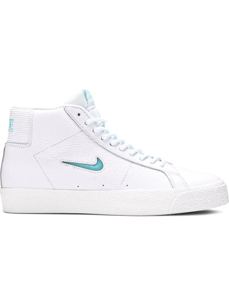 Кроссовки Nike Zoom Blazer Mid Premium SB 'White Glacier Ice Jewel' — изображение 1 из 8, белый