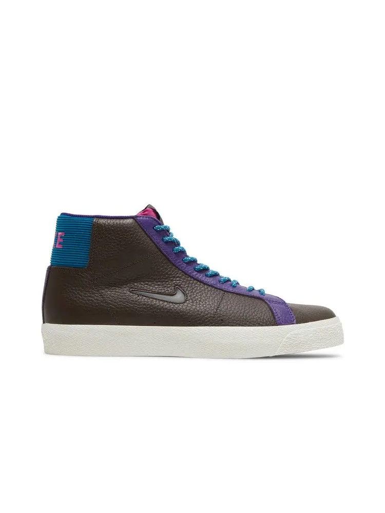Кроссовки Nike Zoom Blazer Mid Premium SB 'Pacific Northwest' — изображение 2 из 9, коричневый/зеленый/белый