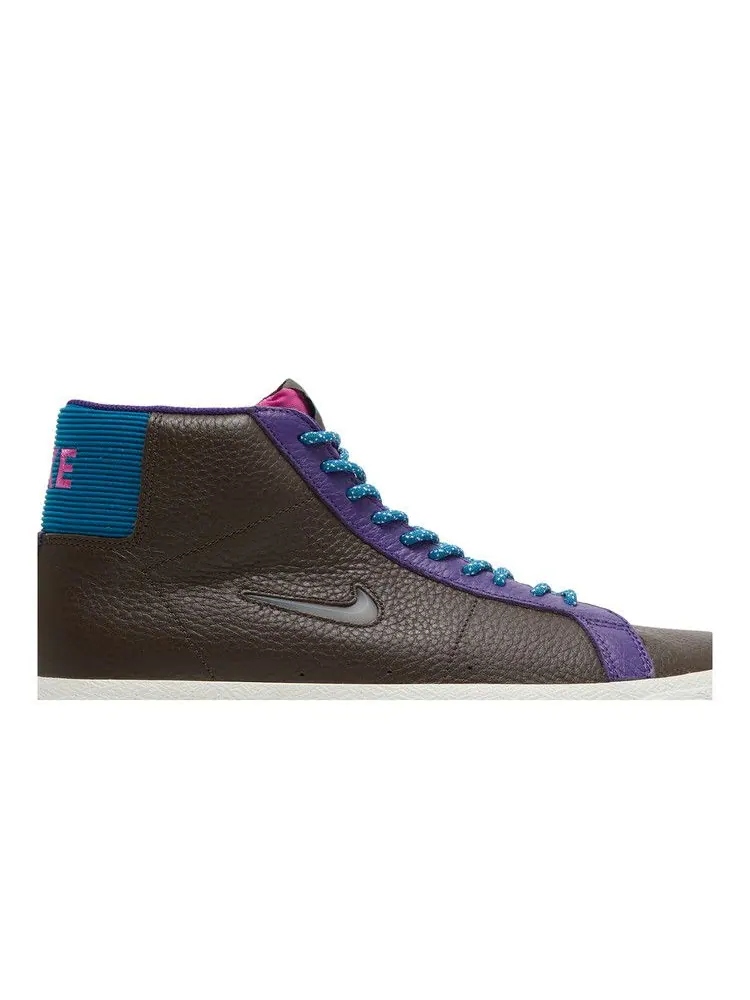 Кроссовки Nike Zoom Blazer Mid Premium SB 'Pacific Northwest' — изображение 3 из 9, коричневый/зеленый/белый