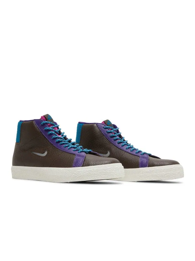 Кроссовки Nike Zoom Blazer Mid Premium SB 'Pacific Northwest' — изображение 9 из 9, коричневый/зеленый/белый