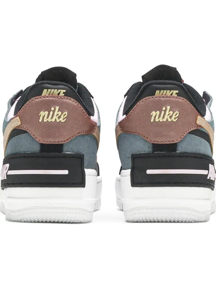 Кроссовки Nike Wmns Air Force 1 Shadow 'Black Light Arctic Pink' — изображение 6 из 8, черный