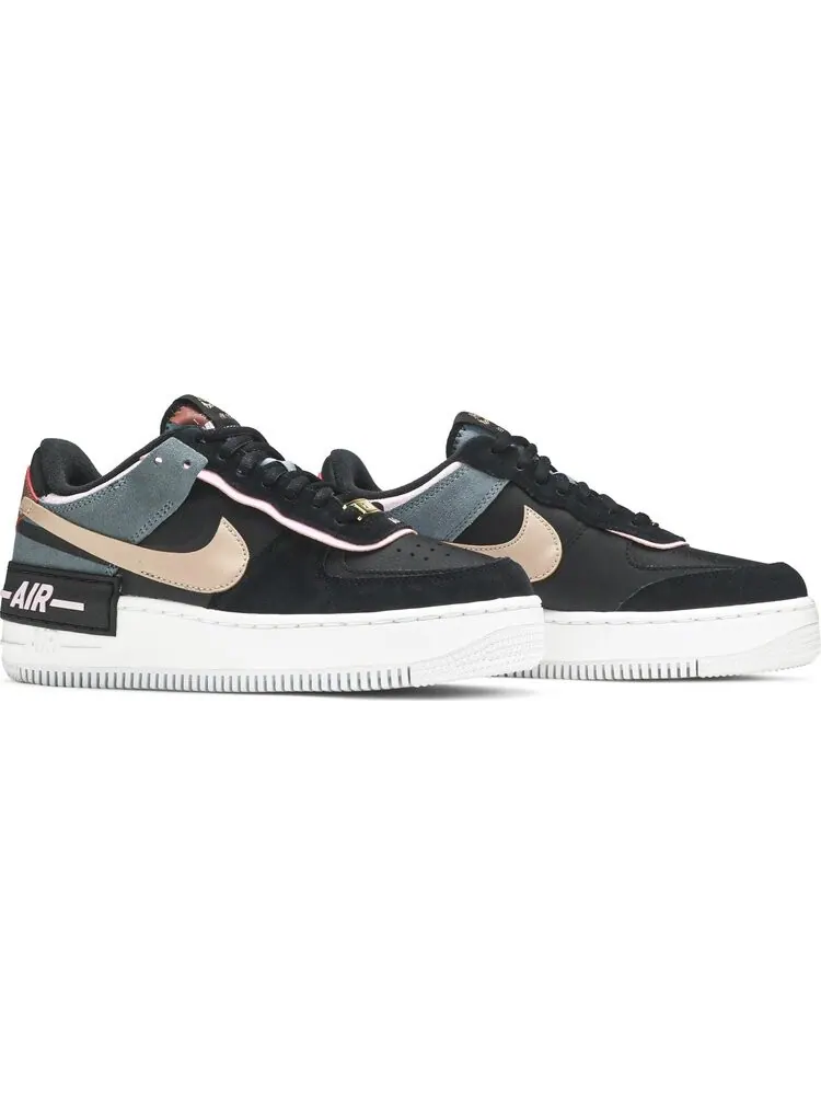 Кроссовки Nike Wmns Air Force 1 Shadow 'Black Light Arctic Pink' — изображение 8 из 8, черный