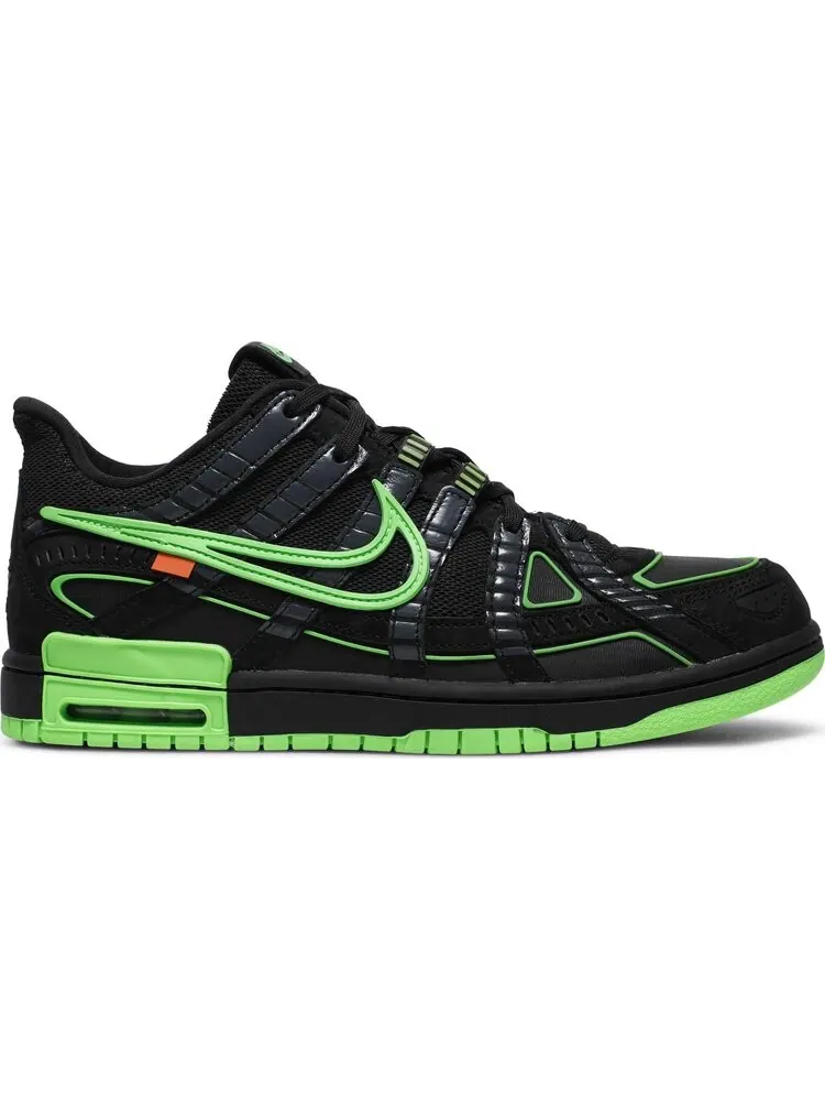 Кроссовки Nike Off-White x Air Rubber Dunk 'Green Strike' — изображение 1 из 8, черный