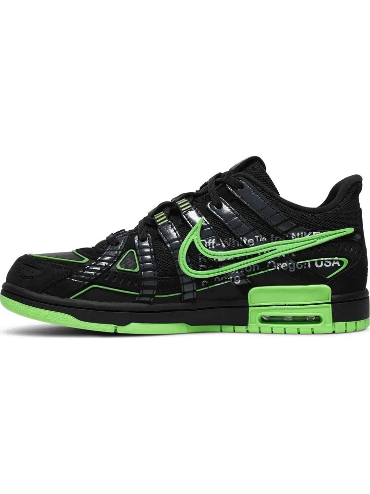 Кроссовки Nike Off-White x Air Rubber Dunk 'Green Strike' — изображение 3 из 8, черный