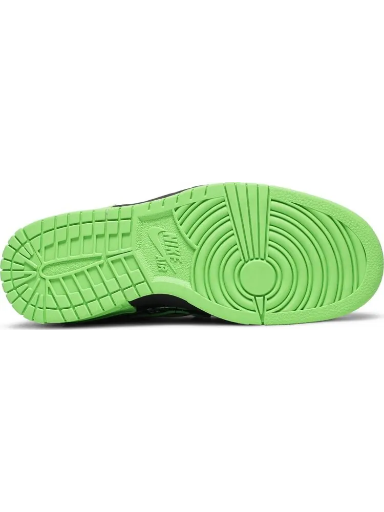 Кроссовки Nike Off-White x Air Rubber Dunk 'Green Strike' — изображение 4 из 8, черный