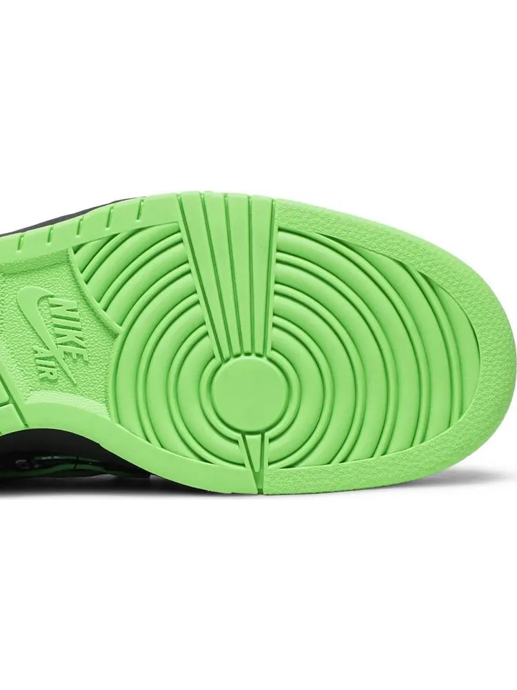Кроссовки Nike Off-White x Air Rubber Dunk 'Green Strike' — изображение 5 из 8, черный