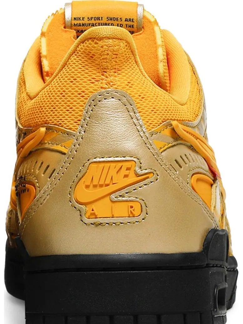 Кроссовки Nike Off-White x Air Rubber Dunk 'University Gold' — изображение 7 из 8, золото