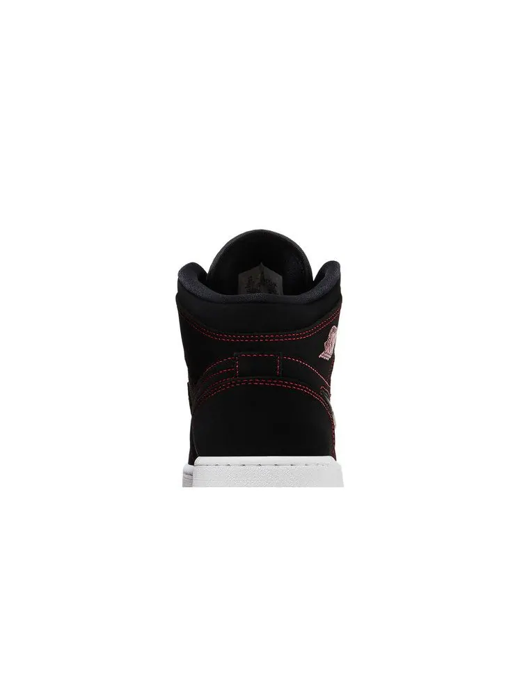 Кроссовки Air Jordan Air Jordan 1 Mid SE GS 'Fearless' — изображение 8 из 9, черный/красный