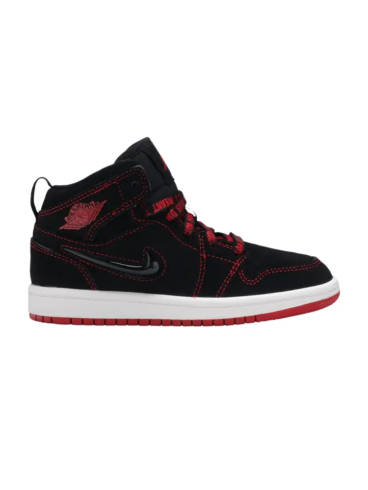 Кроссовки Air Jordan Air Jordan 1 Mid PS SE 'Fearless' — изображение 1 из 9, черный/красный