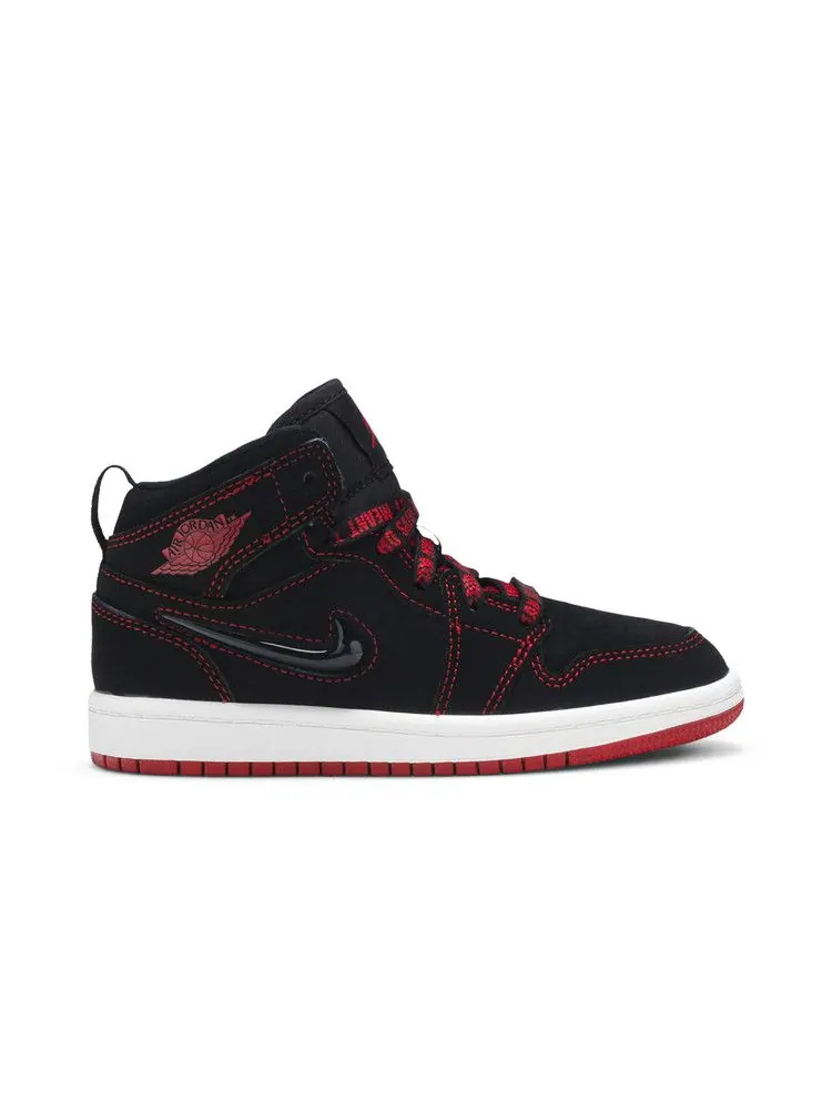 Кроссовки Air Jordan Air Jordan 1 Mid PS SE 'Fearless' — изображение 2 из 9, черный/красный