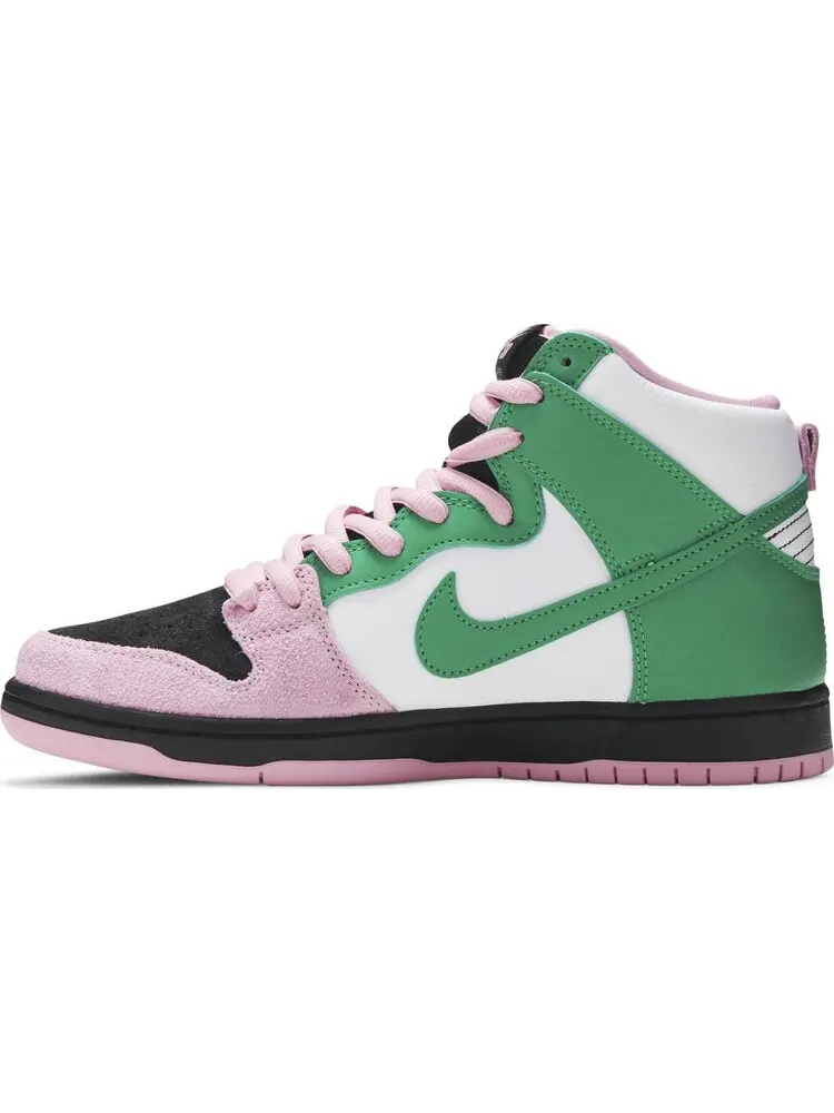 Кроссовки Nike Dunk High Pro Premium SB 'Invert Celtics' — изображение 3 из 8, розовый