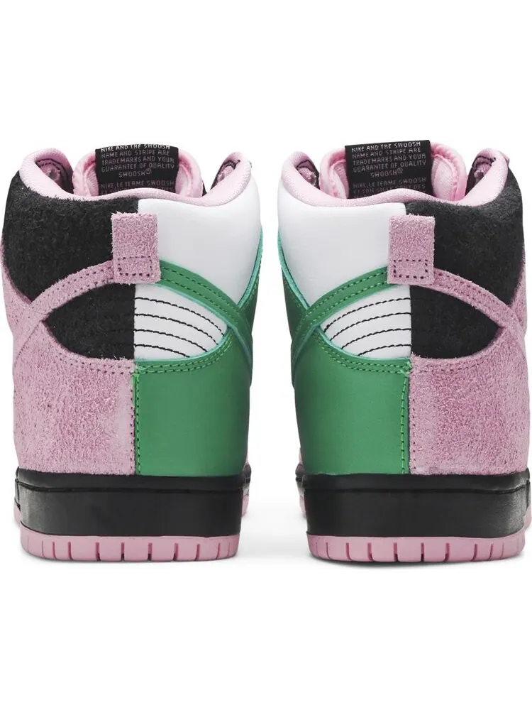 Кроссовки Nike Dunk High Pro Premium SB 'Invert Celtics' — изображение 6 из 8, розовый