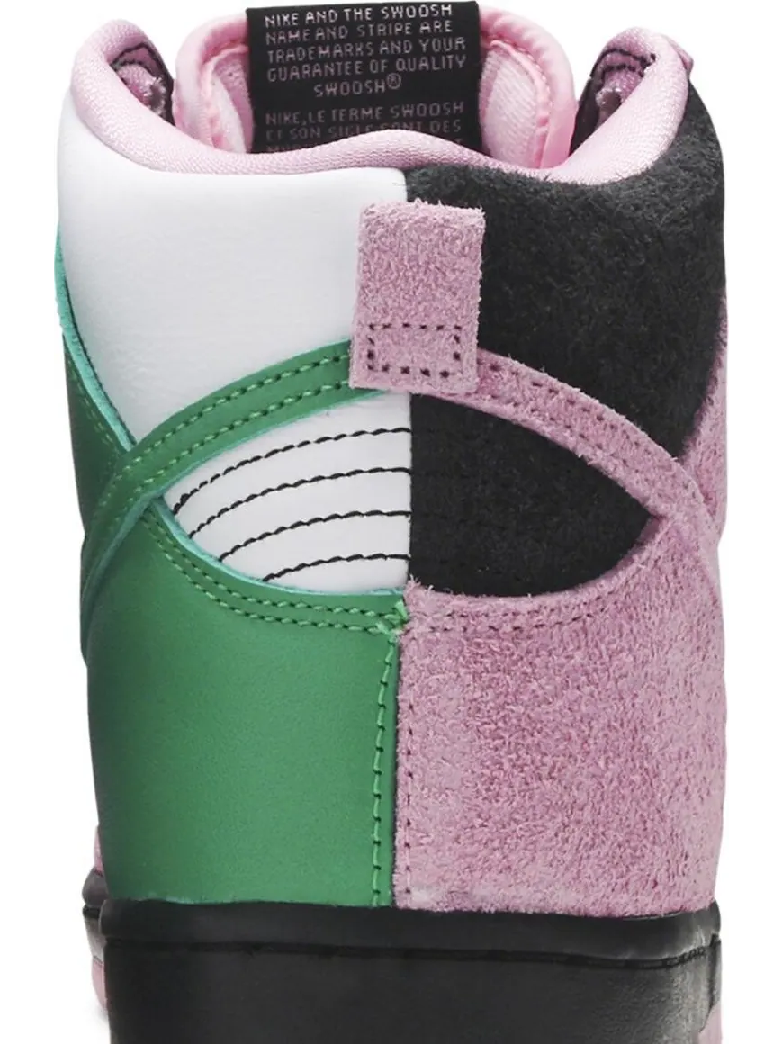 Кроссовки Nike Dunk High Pro Premium SB 'Invert Celtics' — изображение 7 из 8, розовый