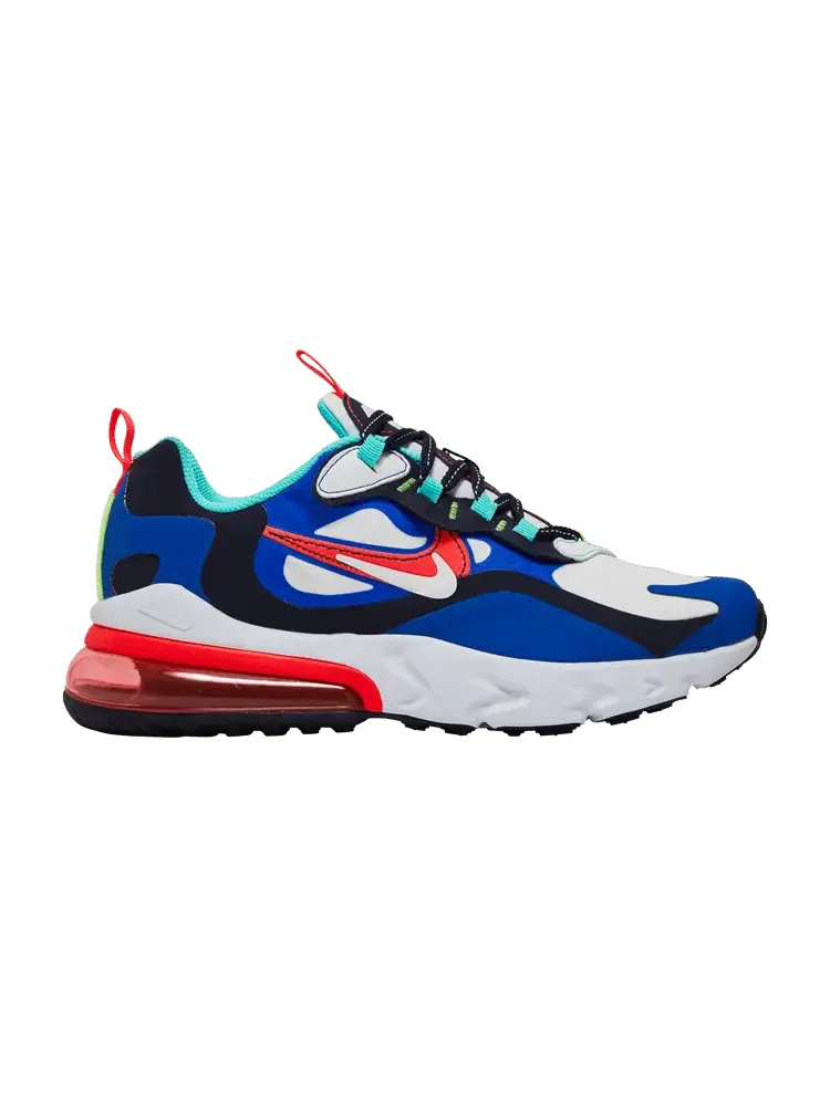Кроссовки Nike Air Max 270 React GS 'Metallic Utopia Slate' — изображение 1 из 9, металлик/черный