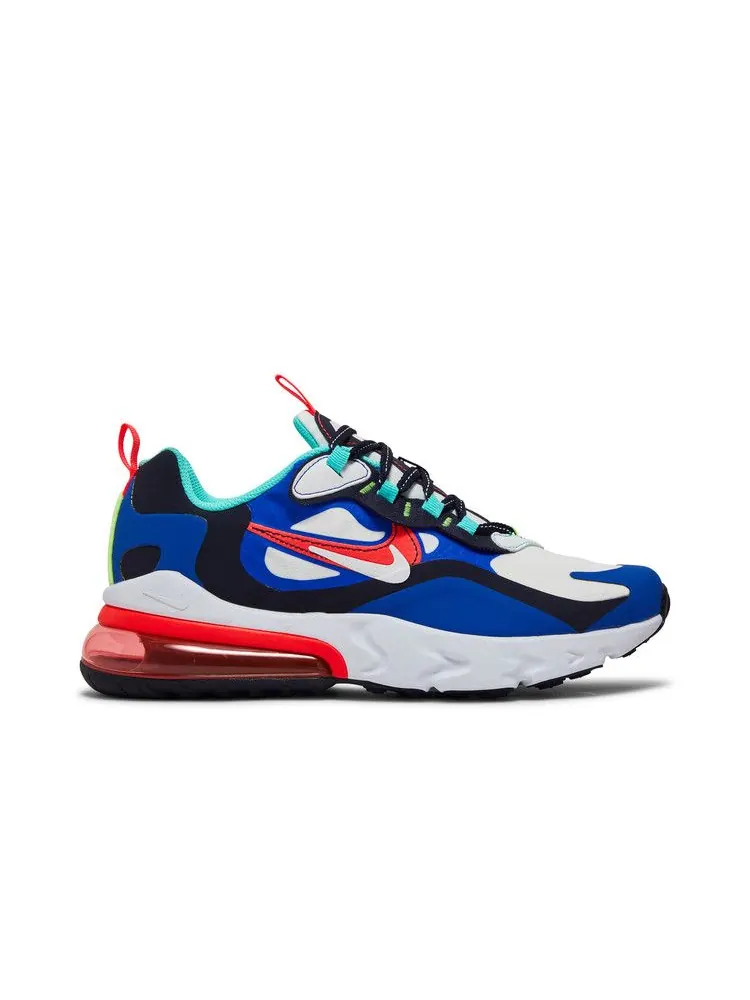 Кроссовки Nike Air Max 270 React GS 'Metallic Utopia Slate' — изображение 2 из 9, металлик/черный