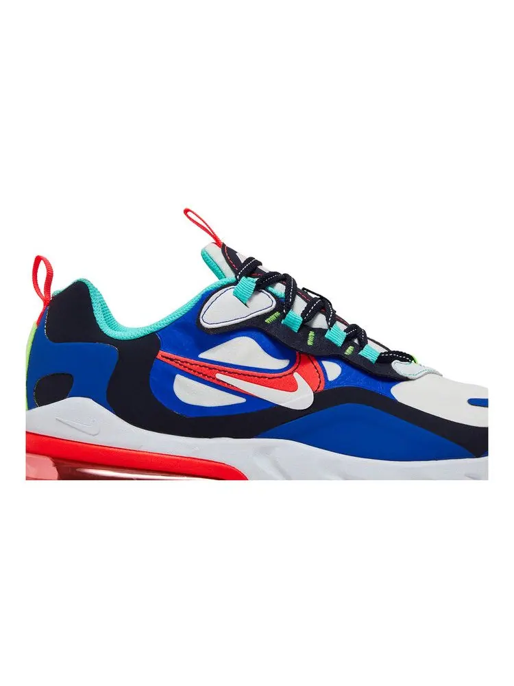 Кроссовки Nike Air Max 270 React GS 'Metallic Utopia Slate' — изображение 3 из 9, металлик/черный